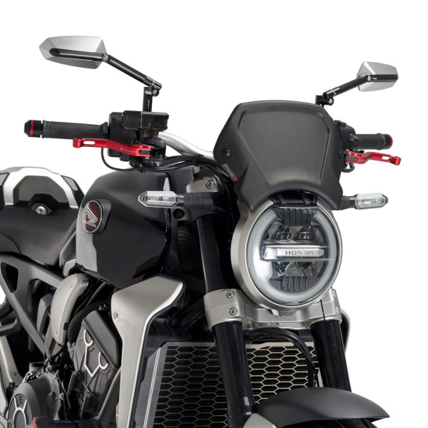 Puig Puig fly screen | (aluminium) matte black | honda cb 650 r 2019>2023